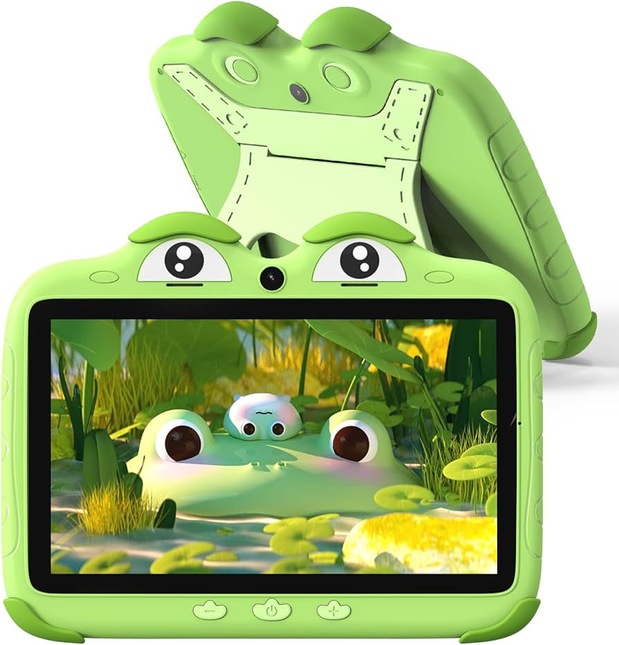 BeBe-TAB Frog 4 Kids Android Tablet - 7" Display, 4GB RAM, 128GB Storage, Wi-Fi Only